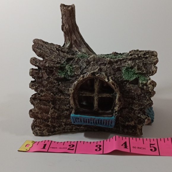 NEW Fish Tank Betta Wooden Log Hideout Fairy House Garden Outdoir Decoration - Picture 2 of 11